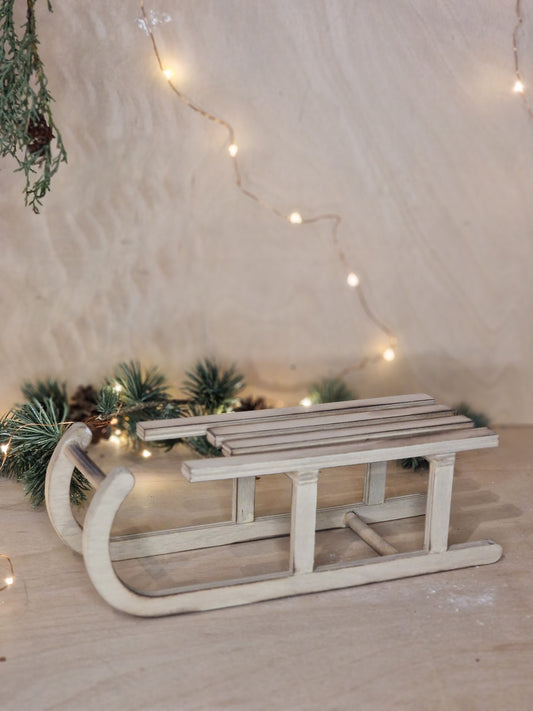 Wooden Sledge - Christmas Decoration