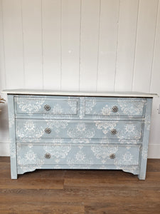 Hand Painted Vintage Chest of Drawers