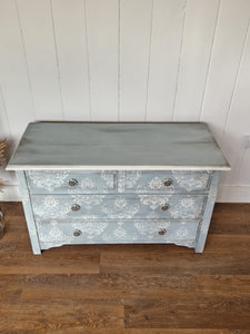 Hand Painted Vintage Chest of Drawers