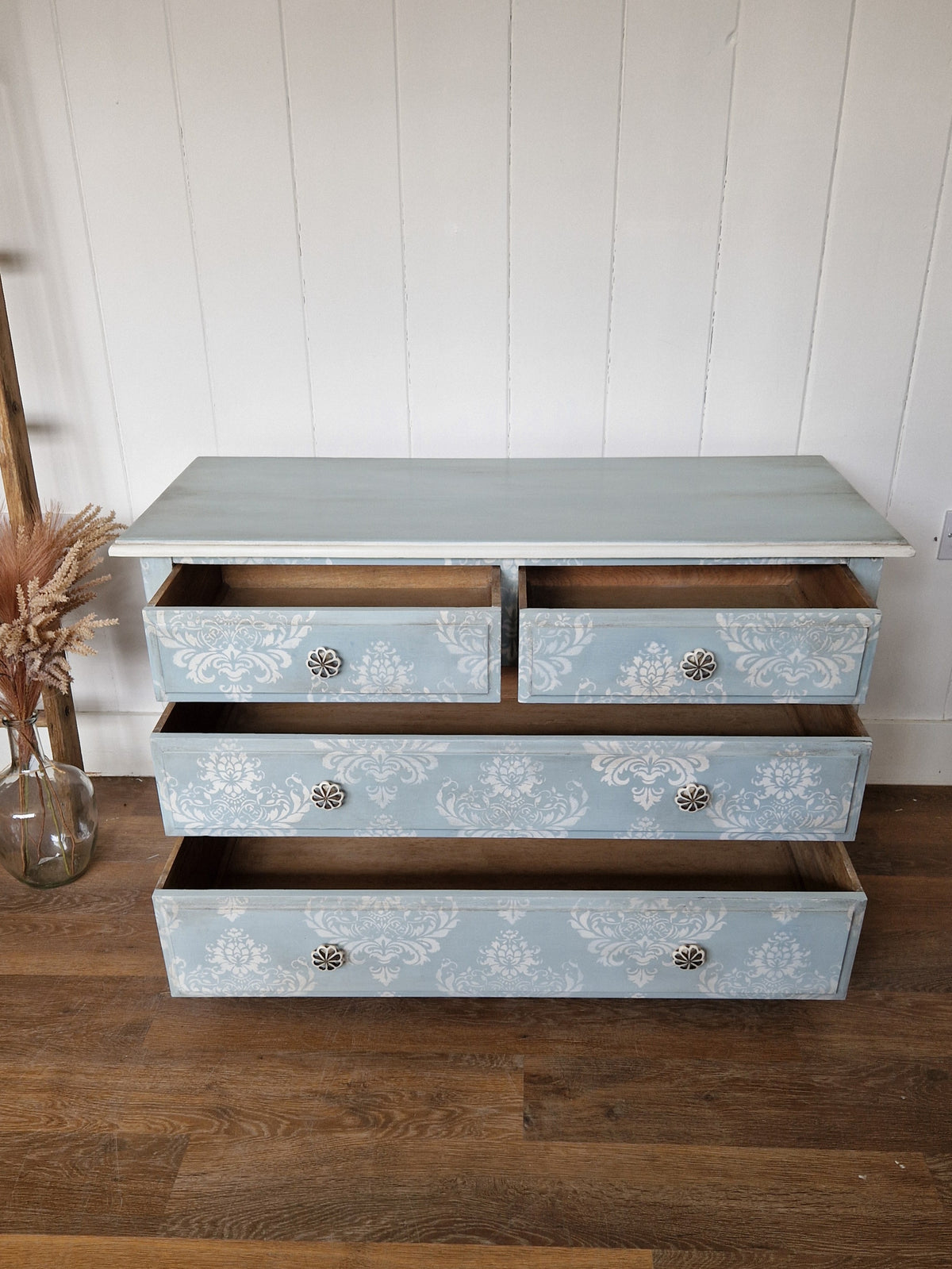 Hand Painted Vintage Chest of Drawers