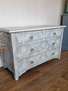 Hand Painted Vintage Chest of Drawers