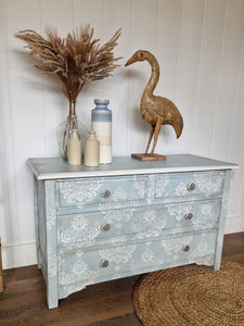 Hand Painted Vintage Chest of Drawers