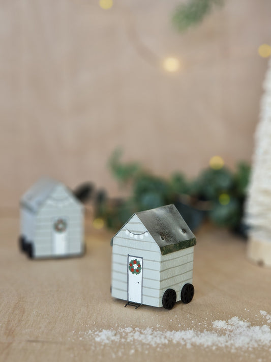 Winter Beach Hut - Christmas Ornament