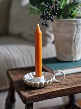 Load image into Gallery viewer, Netural Ceramic Candle Holder - 4 different designs
