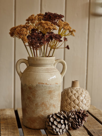 Rustic Farm House Handled Vase