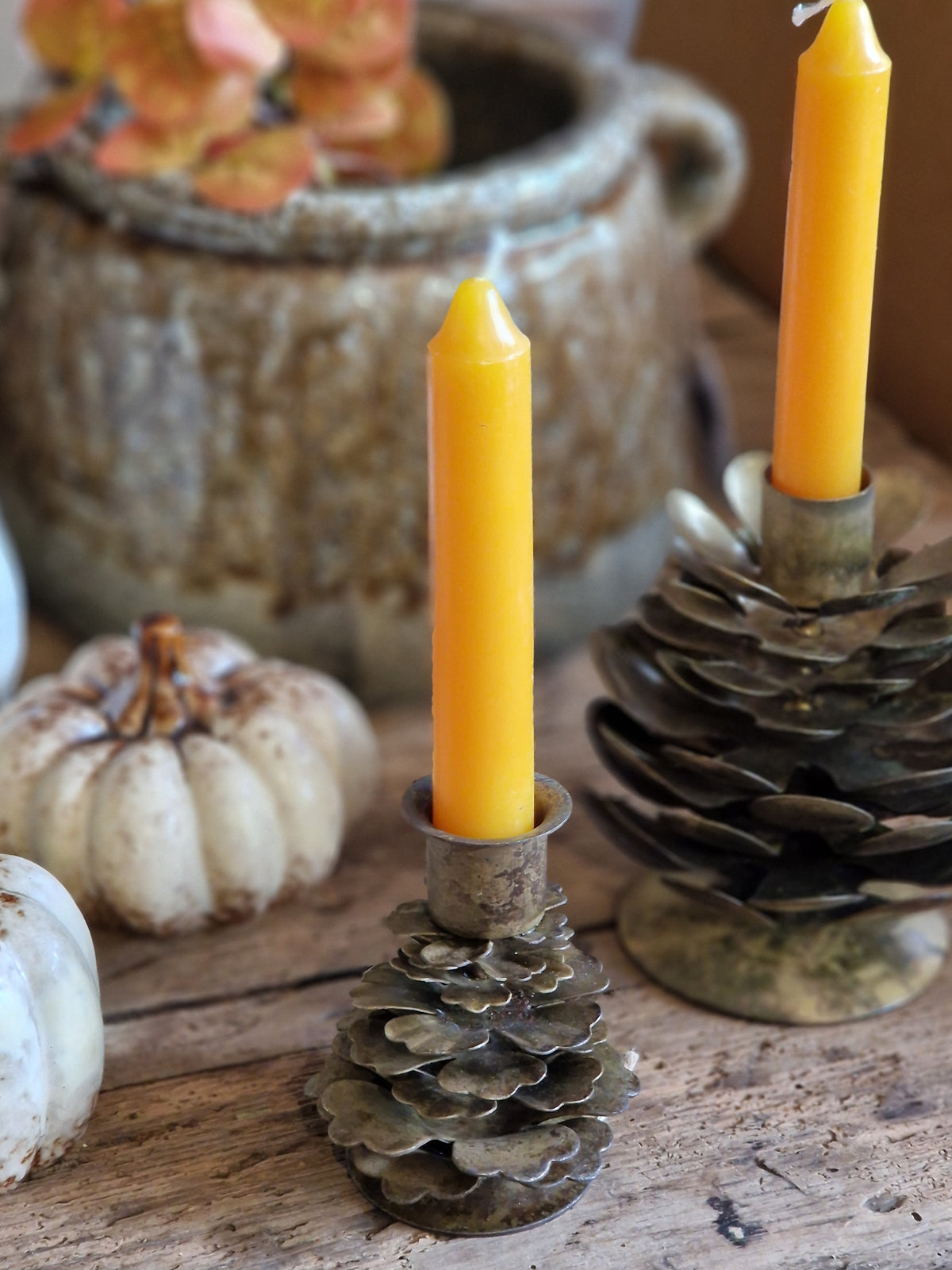 Pine Cone Candle Holders - 2 sizes