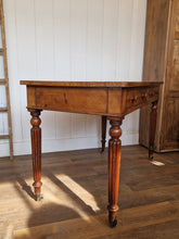 Load image into Gallery viewer, Antique Mahogany &amp; Leather Library Table/Desk made by Miles &amp; Edwards Oxford St, London C1840
