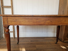 Load image into Gallery viewer, Antique Mahogany &amp; Leather Library Table/Desk made by Miles &amp; Edwards Oxford St, London C1840
