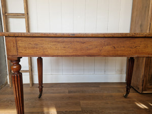 Antique Mahogany & Leather Library Table/Desk made by Miles & Edwards Oxford St, London C1840