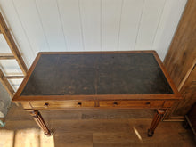 Load image into Gallery viewer, Antique Mahogany &amp; Leather Library Table/Desk made by Miles &amp; Edwards Oxford St, London C1840
