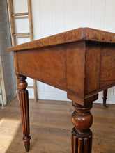Load image into Gallery viewer, Antique Mahogany &amp; Leather Library Table/Desk made by Miles &amp; Edwards Oxford St, London C1840
