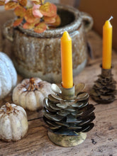 Load image into Gallery viewer, Pine Cone Candle Holders - 2 sizes
