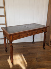 Load image into Gallery viewer, Antique Mahogany &amp; Leather Library Table/Desk made by Miles &amp; Edwards Oxford St, London C1840
