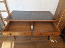Load image into Gallery viewer, Antique Mahogany &amp; Leather Library Table/Desk made by Miles &amp; Edwards Oxford St, London C1840
