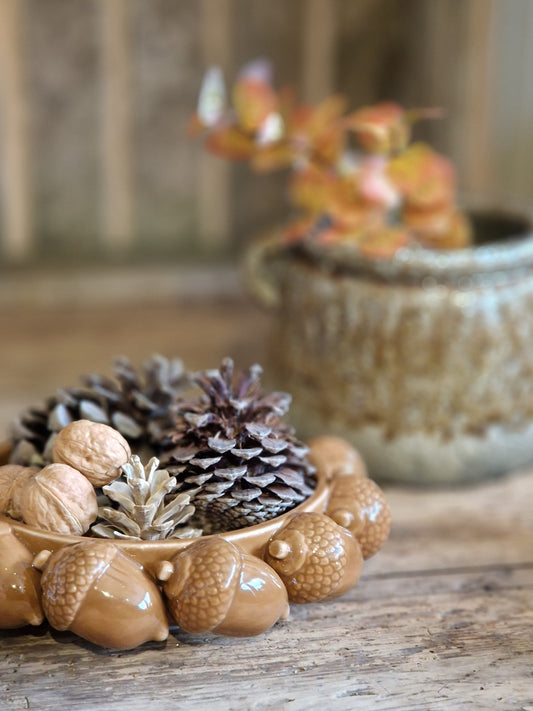 Ceramic Acorn Bowl