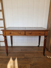 Load image into Gallery viewer, Antique Mahogany &amp; Leather Library Table/Desk made by Miles &amp; Edwards Oxford St, London C1840
