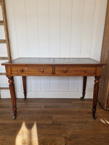 Antique Mahogany & Leather Library Table/Desk made by Miles & Edwards Oxford St, London C1840