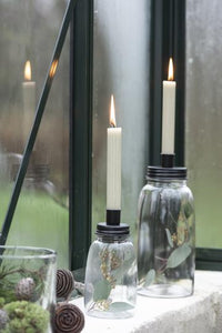 Glass Candle Jar with 6 Candles