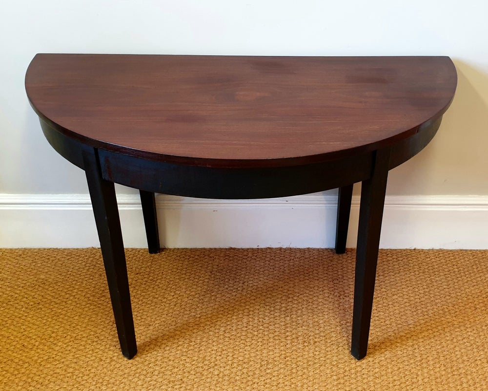 Mahogany D-End Table