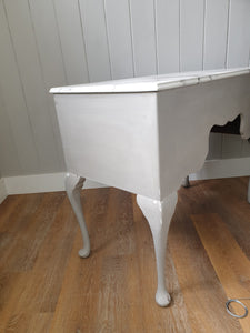 Queen Anne Style Painted Desk / Dressing Table