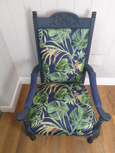 Edwardian Re-Upholstered Armchair