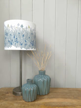 Load image into Gallery viewer, Blue flower garden lampshade 
