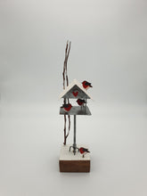 Load image into Gallery viewer, Robins on Bird Table Christmas Ornament
