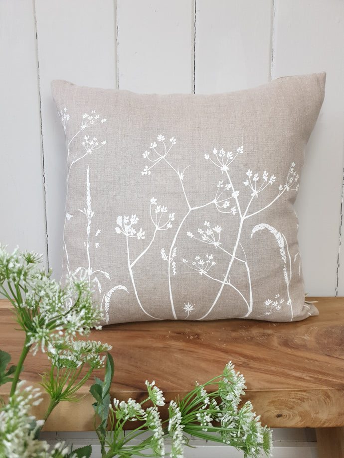 Countryside Grasses Pure Linen Cushion