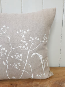 Countryside Grasses Pure Linen Cushion