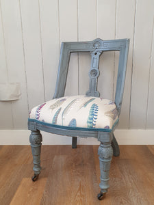 Victorian Painted and Re-Upholstered Chair