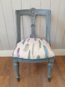 Victorian Painted and Re-Upholstered Chair