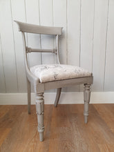 Load image into Gallery viewer, Victorian Painted &amp; Re-Upholstered side chair
