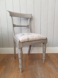 Victorian Painted & Re-Upholstered side chair