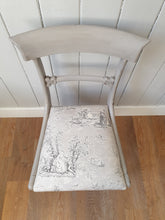 Load image into Gallery viewer, Victorian Painted &amp; Re-Upholstered side chair
