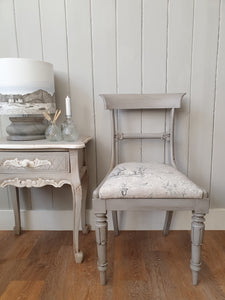 Victorian Painted & Re-Upholstered side chair
