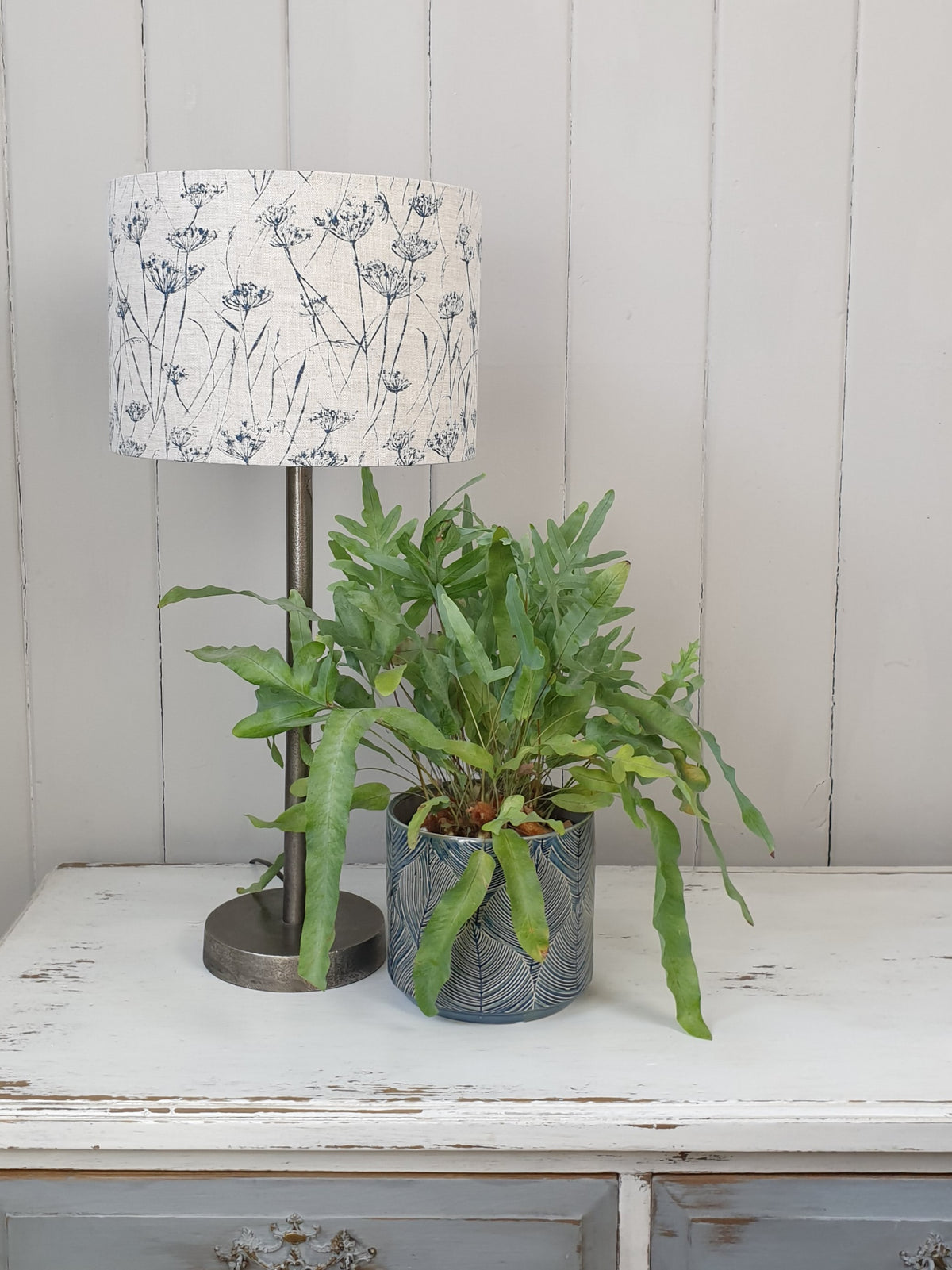 Cow Parsley - Pure Linen Lampshade