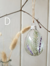 Load image into Gallery viewer, Herbs &amp; Lavender Glass Eggs
