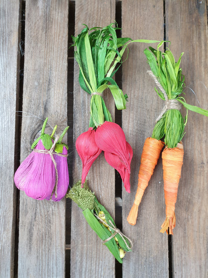 Handmade Paper Vegetables - Set of 4