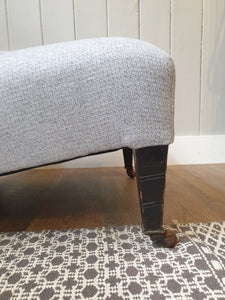 Antique Low Re-Upholstered Chair