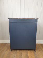 Load image into Gallery viewer, Hand Painted Distressed Oak Wash Stand/Cupboard
