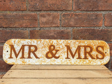 Load image into Gallery viewer, Vintage Style Metal Mr &amp; Mrs Sign
