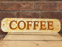 Load image into Gallery viewer, Vintage Style Metal Coffee Sign
