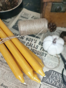 Tall Rustic Dinner Candles - Set of 6 Various Colours
