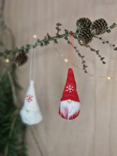 Load image into Gallery viewer, Felt Santa's - Set of Two Hanging Decoration
