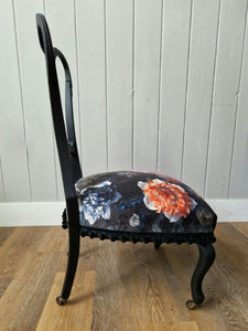 Antique Edwarian Re-Upholstered Chair