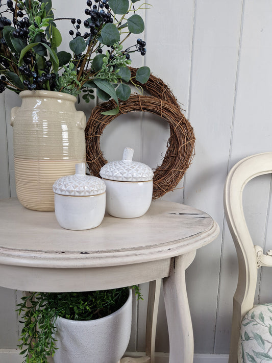 Ceramic Acorn Pot - Two Sizes