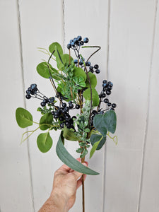 Eucalyptus & Blueberry Branch