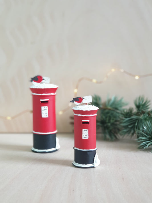 Robin on Post Box Christmas Ornament